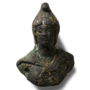 Roman Bronze Bust of a Man