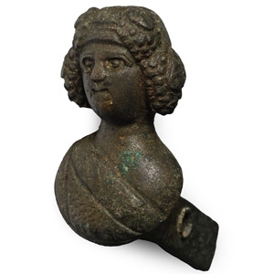 Roman Bronze Bust of Child Dionysus