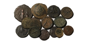 Group of Fifteen [15] Mixed Ancient AE Coins.