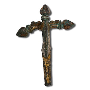 Roman Gilt Bronze Crossbow Brooch