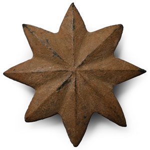 Roman Bronze Mount in the Shape of a Star