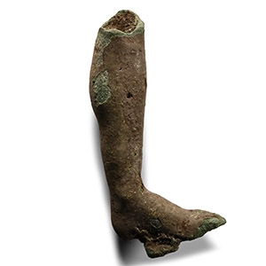 Roman Bronze Votive Statue Leg
