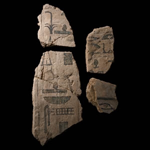 Egyptian Limestone Fragment Group