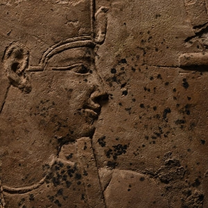 Egyptian Limestone Relief of a Ptolemaic King