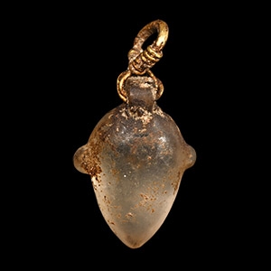 Egyptian Rock Crystal Heart Amulet