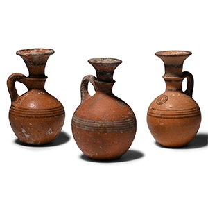 Cypriot Terracotta Miniature Jug Group