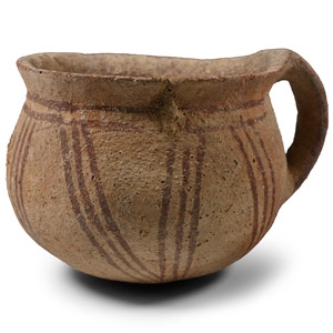 Jordanian Painted Terracotta Cup