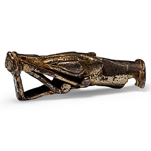 Viking Silver-Gilt Beast-Head Finial