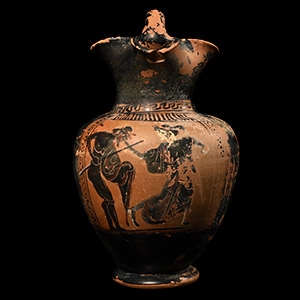Greek Black-Figure Oinochoe