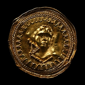 Greek Gold Ring with Roundel