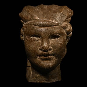 Roman Marble Head of Dionysus