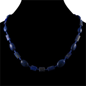 Bactrian Style Lapis Lazuli Bead Necklace String