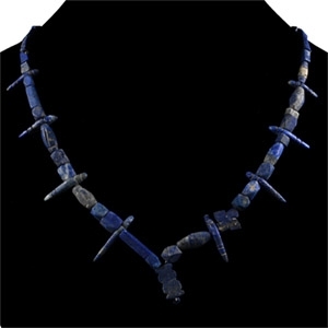 Bactrian Style Lapis Lazuli Bead Necklace String