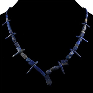 Bactrian Style Lapis Lazuli Bead Necklace String