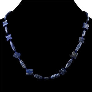 Bactrian Style Lapis Lazuli Bead Necklace String