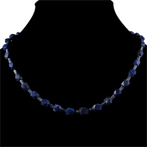 Bactrian Style Lapis Lazuli Bead Necklace String