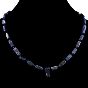 Bactrian Style Lapis Lazuli Bead Necklace String