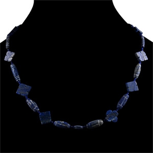 Bactrian Style Lapis Lazuli Bead Necklace String