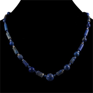 Bactrian Style Lapis Lazuli Bead Necklace String