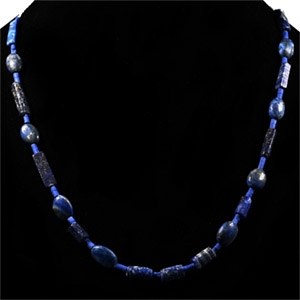 Bactrian Style Lapis Lazuli Bead Necklace String