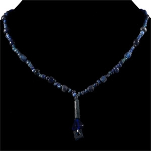 Roman Blue Glass Bead Necklace String