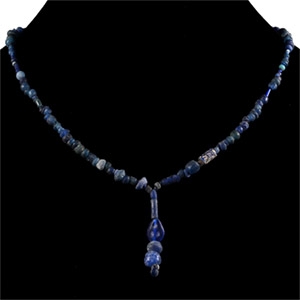 Roman Blue Glass Bead Necklace String
