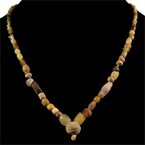 Roman Yellow Glass Bead Necklace String