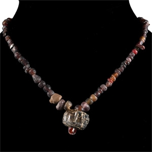Western Asiatic Mixed Glass Bead Necklace String