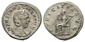 Herennia Etruscilla, Augusta AR Antoninianus.