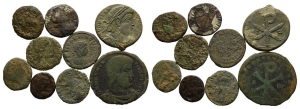 Group of Nine [9] Roman Imperial AE Coins.