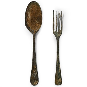 Nuestra Senora de la Luz Shipwreck Fork and Spoon Set