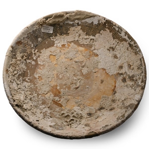 Large Sea Encrusted Tek Sing Treasure Shipwreck Glazed Blue and White Plate