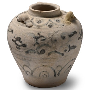 Hoi An Cargo Shipwreck Glazed Blue and White Jar