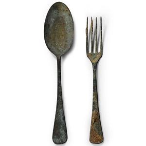 d Nuestra Senora de la Luz Shipwreck Fork and Spoon Set