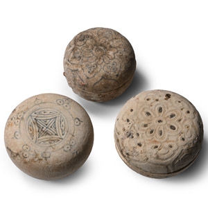 Hoi An Cargo Shipwreck Glazed Blue and White Lidded Box Collection