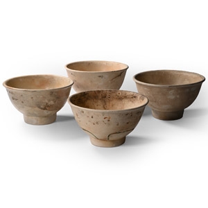 Hoi An Cargo Shipwreck Glazed Polychrome Bowl Set