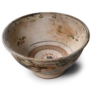 Hoi An Cargo Shipwreck Glazed Polychrome Bowl