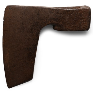 Medieval Iron Bearded Axehead