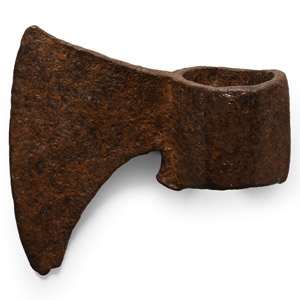 Medieval Iron Triangular Axehead