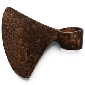 Tudor Age Iron Triangular Axehead