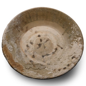 Very Large Hoi An Cargo Shipwreck Sea Encrusted Glazed Blue and White Platter