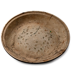 Massive Hoi An Cargo Shipwreck Glazed Polychrome Charger