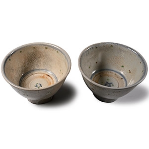 Hoi An Cargo Shipwreck Glazed Polychrome Bowl Pair
