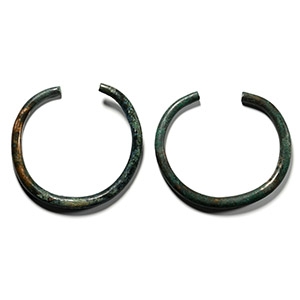 Bronze Age Ceremonial Penannular Arm-Ring Pair