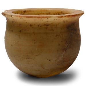 Western Asiatic Veined Alabaster Jar