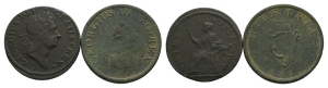 Ireland. George I & III CU Two [2] Halfpennies.