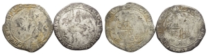 England. Stuart, Charles I Two [2] AR Halfcrowns.