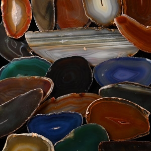 Cut and Polished Agate Geode Slice Collection [20]