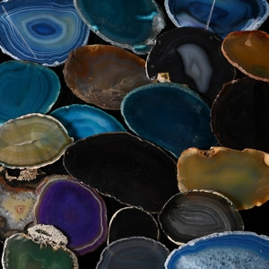 Cut and Polished Agate Geode Slice Collection [18]