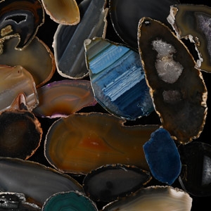 Cut and Polished Agate Geode Slice Collection [20]